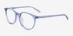 Lit Clear Blue AcetateEyeglass Frames from EyeBuyDirect, Angle View