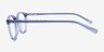 Lit Clear Blue AcetateEyeglass Frames from EyeBuyDirect, Side View