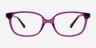 Ferb Clear Purple PlasticEyeglass Frames from EyeBuyDirect, Front View