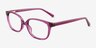 Ferb Clear Purple PlasticEyeglass Frames from EyeBuyDirect, Angle View