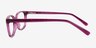 Ferb Clear Purple PlasticEyeglass Frames from EyeBuyDirect, Side View