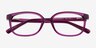 Ferb Clear Purple PlasticEyeglass Frames from EyeBuyDirect, Closed View