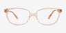 Ferb Clear Champagne PlasticEyeglass Frames from EyeBuyDirect, Front View