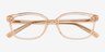 Ferb Clear Champagne PlasticEyeglass Frames from EyeBuyDirect, Closed View