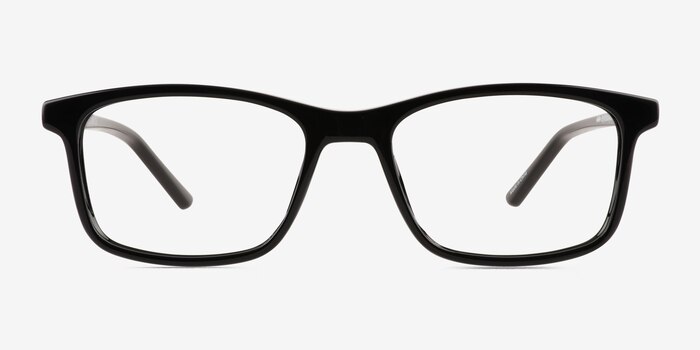 Zippy Shiny Black Plastic Eyeglass Frames from EyeBuyDirect