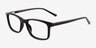 Zippy Shiny Black PlasticEyeglass Frames from EyeBuyDirect, Angle View