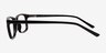 Zippy Shiny Black PlasticEyeglass Frames from EyeBuyDirect, Side View