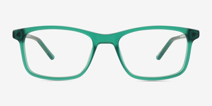 Zippy Matte Clear Green  Plastique Montures de lunettes de vue d'EyeBuyDirect