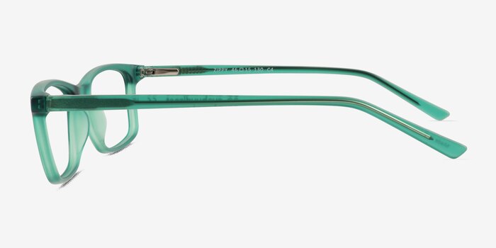 Zippy Matte Clear Green  Plastic Eyeglass Frames from EyeBuyDirect