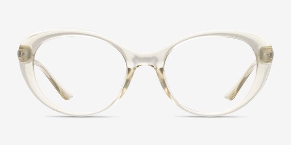 Sunburst Clear Yellow Plastique Montures de lunettes de vue