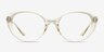 Sunburst Clear Yellow PlasticEyeglass Frames from EyeBuyDirect, Front View
