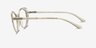 Sunburst Clear Yellow PlasticEyeglass Frames from EyeBuyDirect, Side View