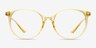 Moonglow Clear Yellow PlasticEyeglass Frames from EyeBuyDirect, Front View