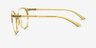 Moonglow Clear Yellow PlasticEyeglass Frames from EyeBuyDirect, Side View