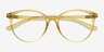 Moonglow Clear Yellow PlasticEyeglass Frames from EyeBuyDirect, Closed View