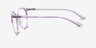 Moonglow Clear Purple PlasticEyeglass Frames from EyeBuyDirect, Side View