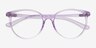Moonglow Clear Purple PlasticEyeglass Frames from EyeBuyDirect, Closed View