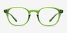 Skydrop Clear Green PlasticEyeglass Frames from EyeBuyDirect, Front View