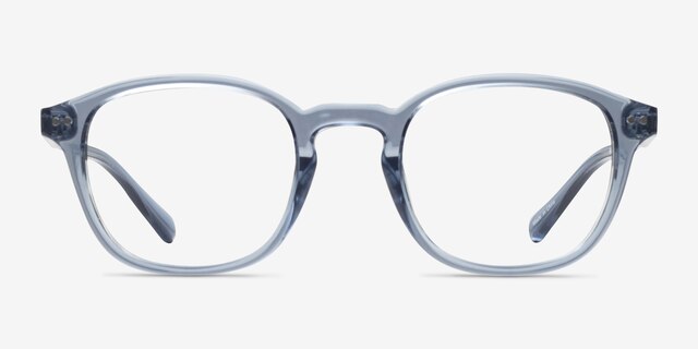 Skydrop Clear Gray PlasticEyeglass Frames from EyeBuyDirect, Front View