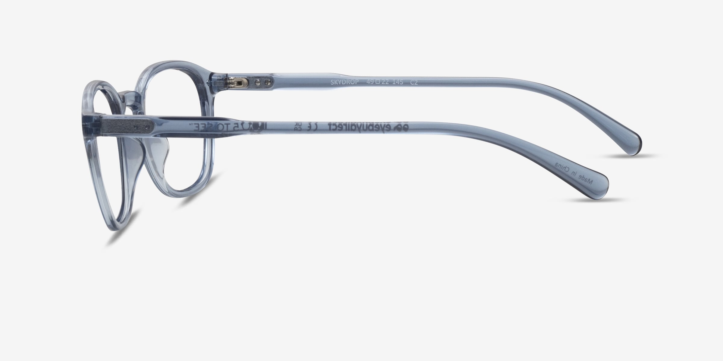 Skydrop Round Clear Gray Full Rim Eyeglasses | Eyebuydirect Canada