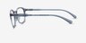 Skydrop Clear Gray PlasticEyeglass Frames from EyeBuyDirect, Side View