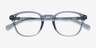 Skydrop Clear Gray PlasticEyeglass Frames from EyeBuyDirect, Closed View
