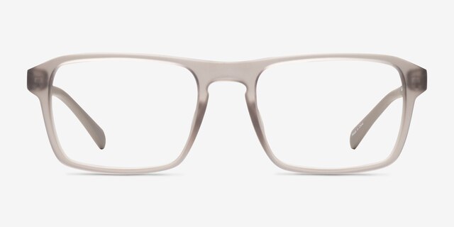 Stormwind Clear Gray PlasticEyeglass Frames from EyeBuyDirect, Front View