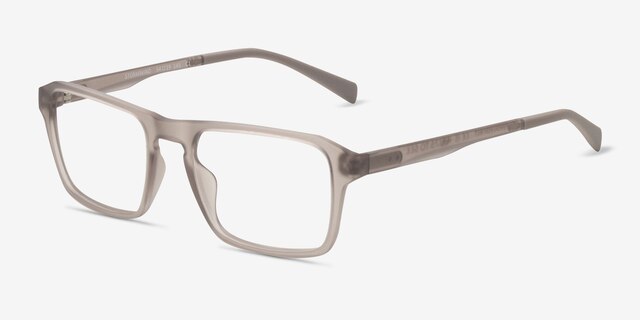 Stormwind Clear Gray PlasticEyeglass Frames from EyeBuyDirect, Angle View