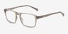Stormwind Clear Gray PlasticEyeglass Frames from EyeBuyDirect, Angle View