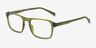 Stormwind Clear Green PlasticEyeglass Frames from EyeBuyDirect, Angle View