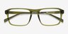Stormwind Clear Green PlasticEyeglass Frames from EyeBuyDirect, Closed View