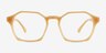 Degree Butter Yellow AcétateMontures de lunettes de vue d'EyeBuyDirect, Vue de Face
