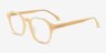 Degree Butter Yellow AcétateMontures de lunettes de vue d'EyeBuyDirect, Vue d'Angle