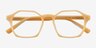 Degree Butter Yellow AcétateMontures de lunettes de vue d'EyeBuyDirect, Vue Rapprochée