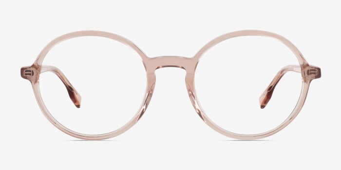 Amaranth Clear Brown Acetate Eyeglass Frames from EyeBuyDirect