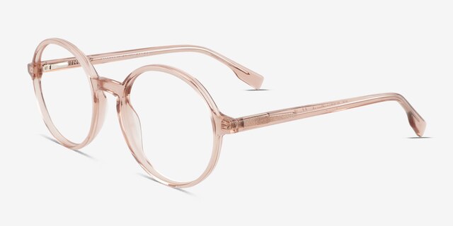 Amaranth Brown AcetateEyeglass Frames from EyeBuyDirect, Angle View