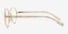 Amaranth Marble White AcetateEyeglass Frames from EyeBuyDirect, Side View