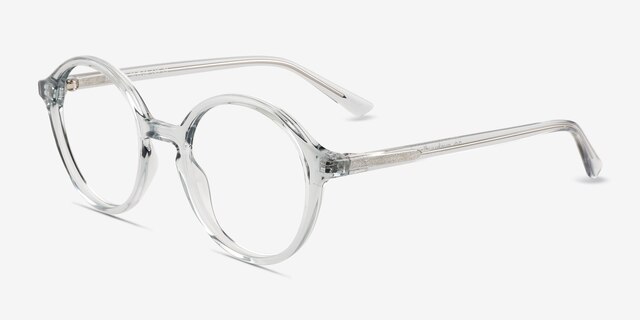 Jamison Clear PlasticEyeglass Frames from EyeBuyDirect, Angle View