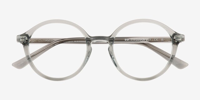 Jamison Clear PlasticEyeglass Frames from EyeBuyDirect, Closed View