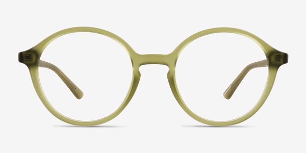 Jamison Matte Clear Green  Plastic Eyeglass Frames