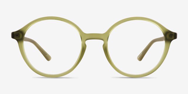 Jamison Matte Clear Green PlasticEyeglass Frames from EyeBuyDirect, Front View