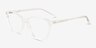 Sloane Clear PlasticEyeglass Frames from EyeBuyDirect, Angle View