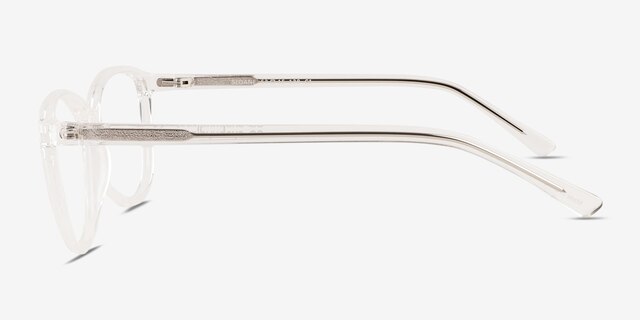 Sloane Clear PlasticEyeglass Frames from EyeBuyDirect, Side View