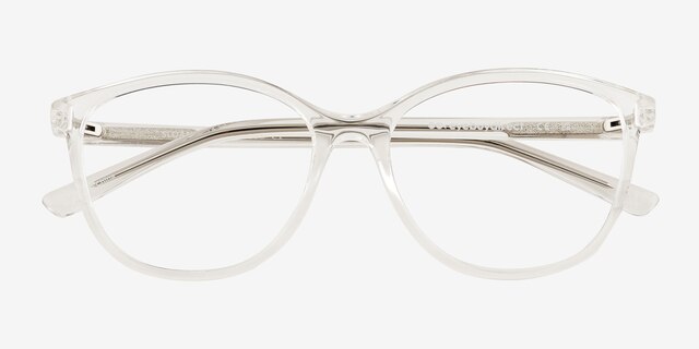 Sloane Clear PlasticEyeglass Frames from EyeBuyDirect, Closed View