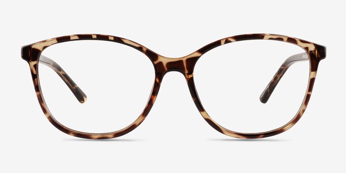 Sloane Light Tortoise Plastic Eyeglass Frames from EyeBuyDirect