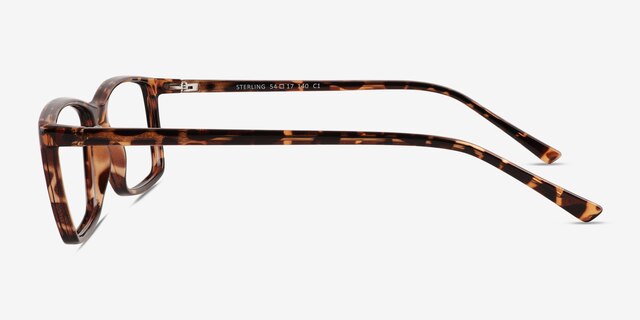 Sterling Tortoise PlasticEyeglass Frames from EyeBuyDirect, Side View
