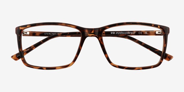 Sterling Tortoise PlasticEyeglass Frames from EyeBuyDirect, Closed View