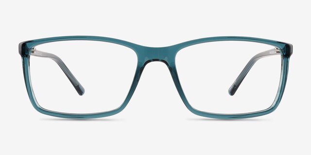 Sterling Shiny Clear Green PlasticEyeglass Frames from EyeBuyDirect, Front View
