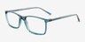 Sterling Shiny Clear Green PlasticEyeglass Frames from EyeBuyDirect, Angle View