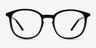 Adler Shiny Black PlasticEyeglass Frames from EyeBuyDirect, Front View